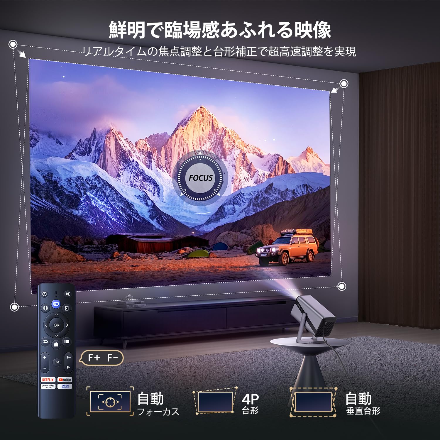 Amazon.co.jp: iWiMiUS S29 Projector, 4k (Netflix License